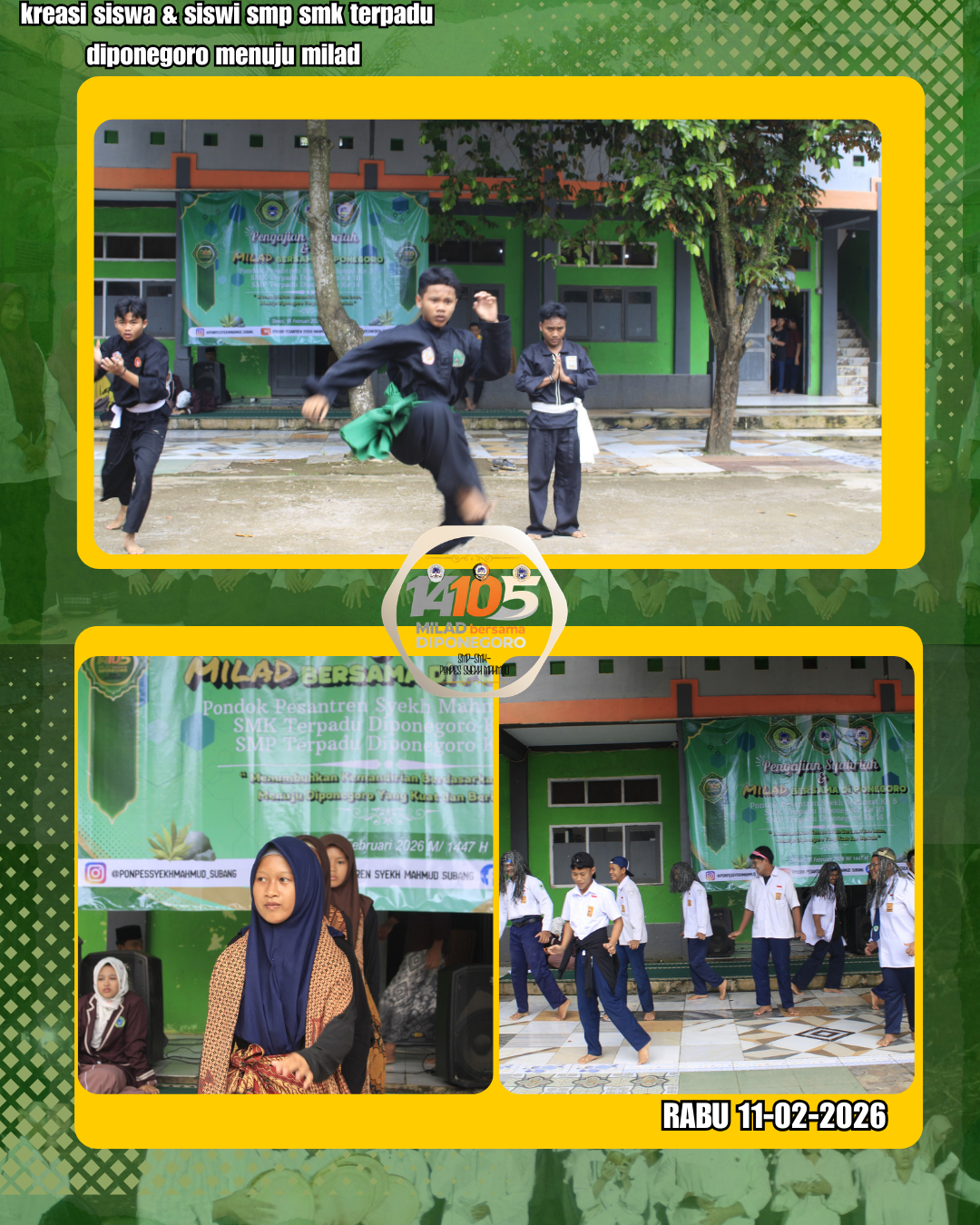 Kreasi terbaik siswa kami di persembahkan dalam rangka menyambut Milad Akbar